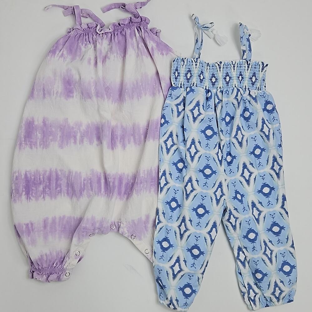 Art Class Rachel Zoe Bohemian Tank‎ Romper Bundle | Infant Baby 12 Months
